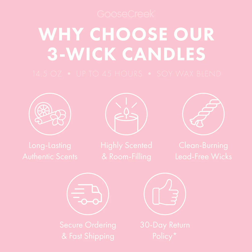 Pink Bubble Gum 3-Wick Candle