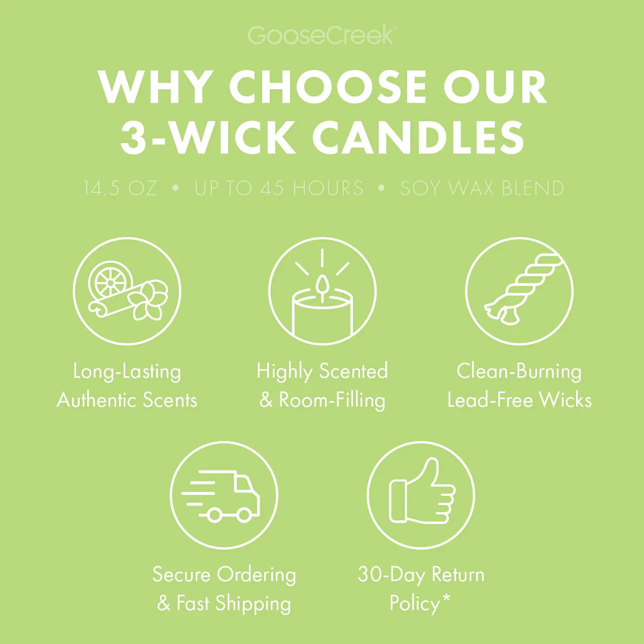 Wild Green Apple 3-Wick Candle