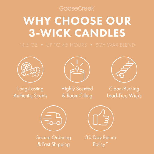 Bourbon Peach Coffee Cake 3-Wick Candle