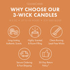 Warm Donut Sugar 3-Wick Candle