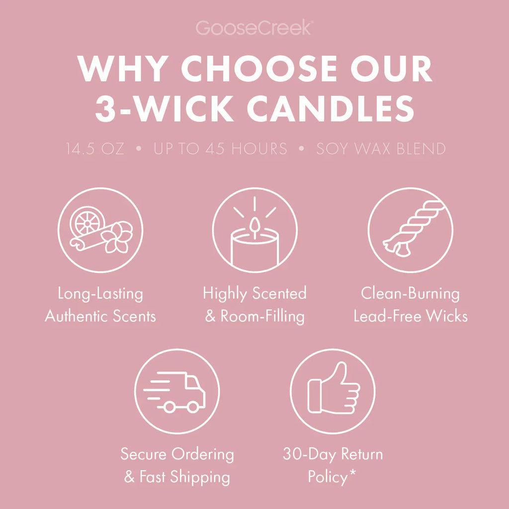 Sweet Morning Peony 3-Wick Candle