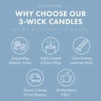 Blueberry Funnel Cake 3-Wick Candle