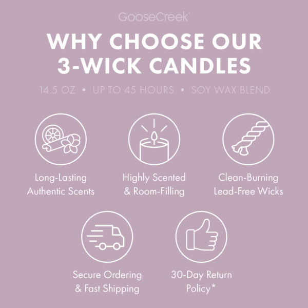Cashmere Linens 3-Wick Candle